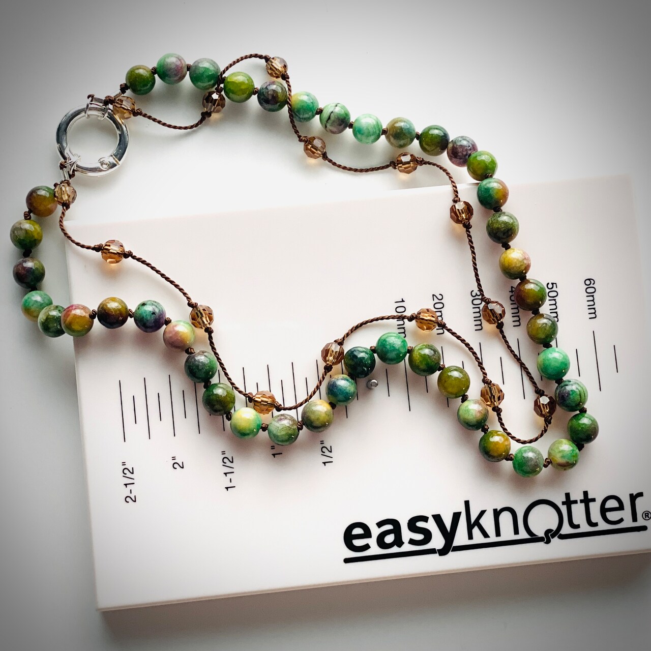 Pearl Knotted Double Strand Necklace Using the EasyKnotter®